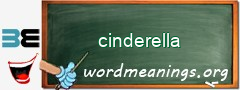 WordMeaning blackboard for cinderella